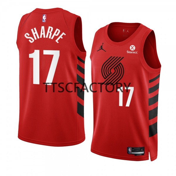 Portland Trail Blazers Trikot Shaedon Sharpe 17 Nike 2022-23 Statement Edition Rot Swingman - Herren Portland Trail Blazers Trikot Shaedon Sharpe 17 Nike 2022-23 Statement Edition Rot Swingman - Herren